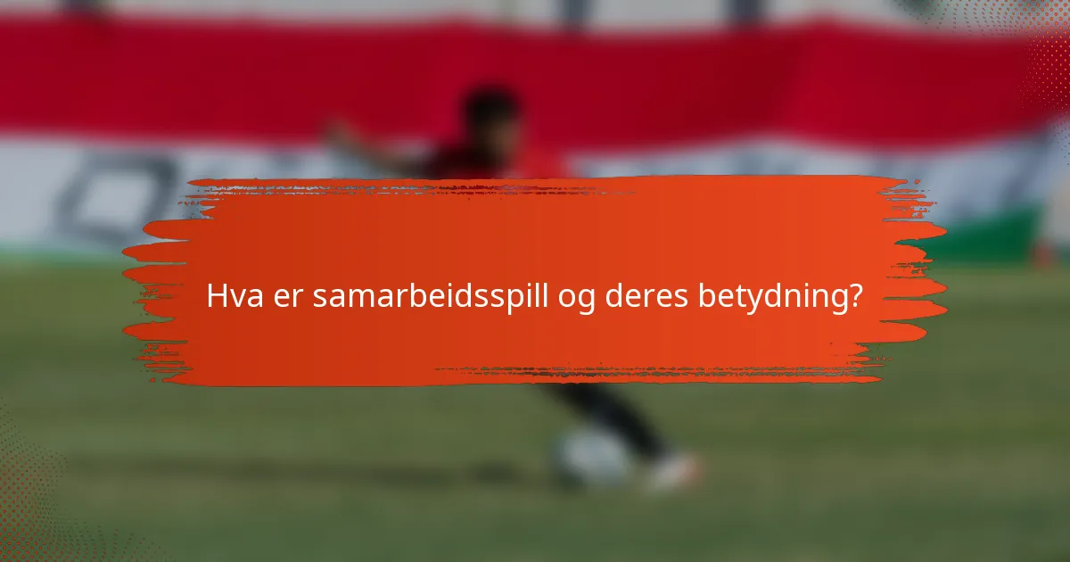 Hva er samarbeidsspill og deres betydning?
